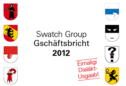 Geschäftsbericht Swatch auf Schweizerdeutsch